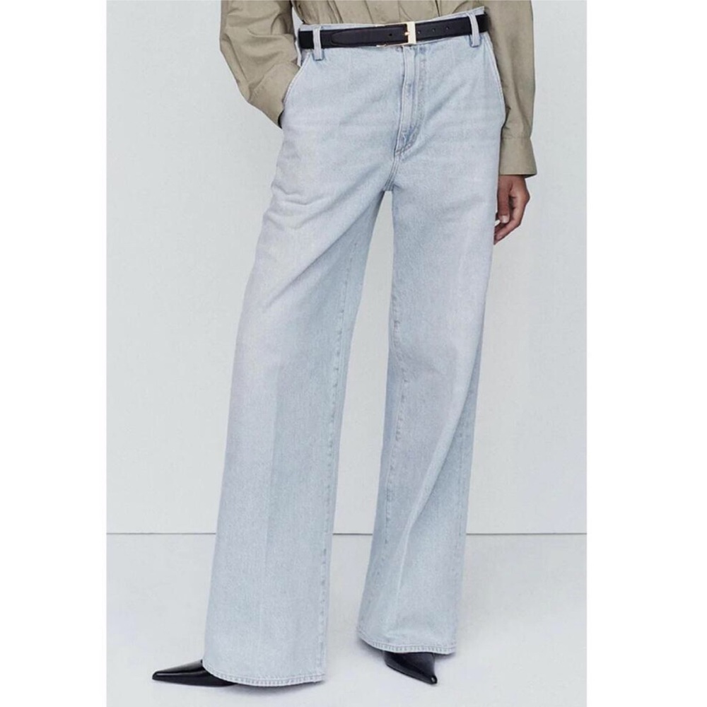 AGOLDE Shona Trouser Jeans Light Wash Blue Women Sz 27 Classic Casual Office